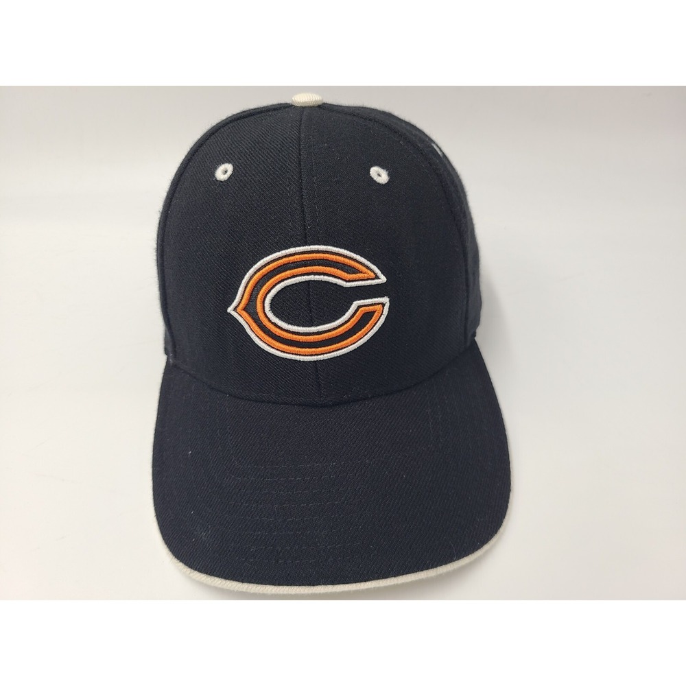 Vintage Chicago Bears Twins Enterprise Adjustable Hat Cap Wool Blend NFL Black